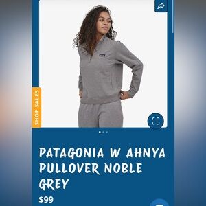 Patagonia Heather Gray Organic 1/4 Zip